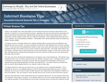 Tablet Screenshot of internetbusinesstips.org